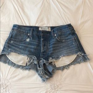 Abercrombie “Festival High Rise” Denim Shorts